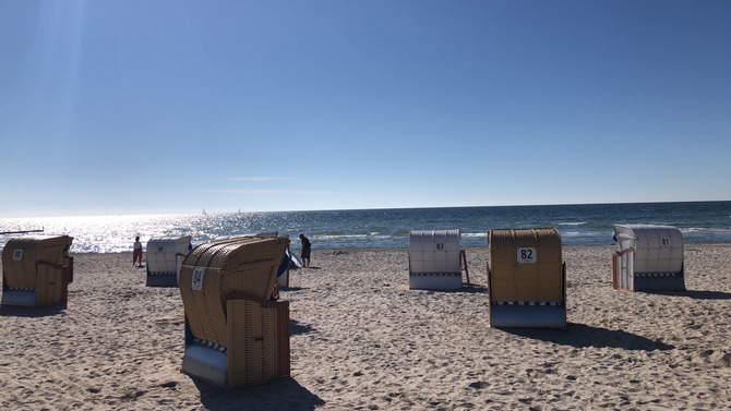 Ferienwohnung in Gro&szlig;enbrode - Am Kai 17 - Au&szlig;en - S&uuml;dstrand am Morgen
