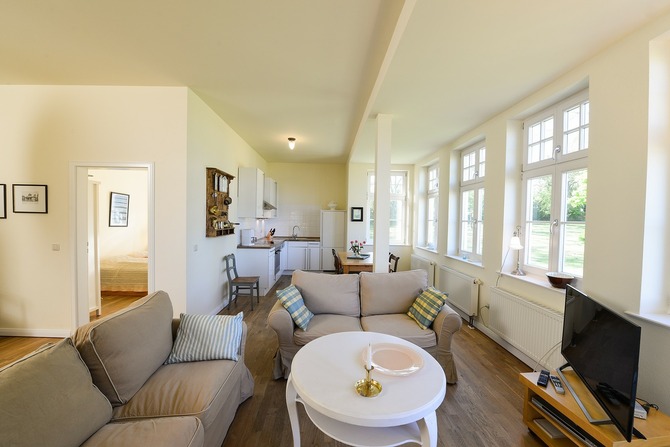 Ferienwohnung in Neuenkirchen - Gutshaus Grubnow auf R&uuml;gen - Wohnung 4