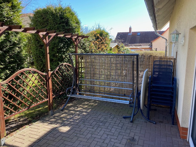 Ferienhaus in Warnem&uuml;nde - Hohe D&uuml;ne - Lilla Dan - Terrassenbereich