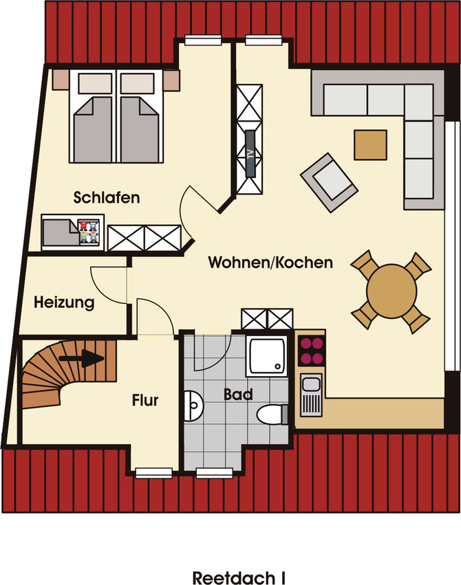 Ferienwohnung in Ostseeheilbad Zingst - Ostseebrise Reetdach I - Bild 10