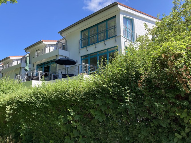Ferienwohnung in K&uuml;hlungsborn - Strandstrasse-OstSeestern - Blick auf den Balkon