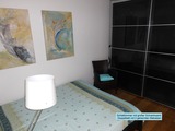 Ferienwohnung in K&uuml;hlungsborn - Strandstrasse-OstSeestern - Schlafzimmer mit grosser  Schrankwand