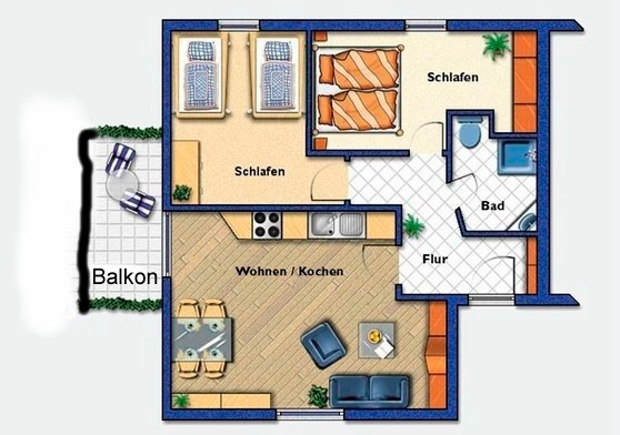 Ferienwohnung in Trassenheide - Strandidyll am K&uuml;stenwald - Bild 2