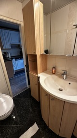 Ferienwohnung in Sch&ouml;nhagen - Prigge - Duschbad mit Einbaum&ouml;beln