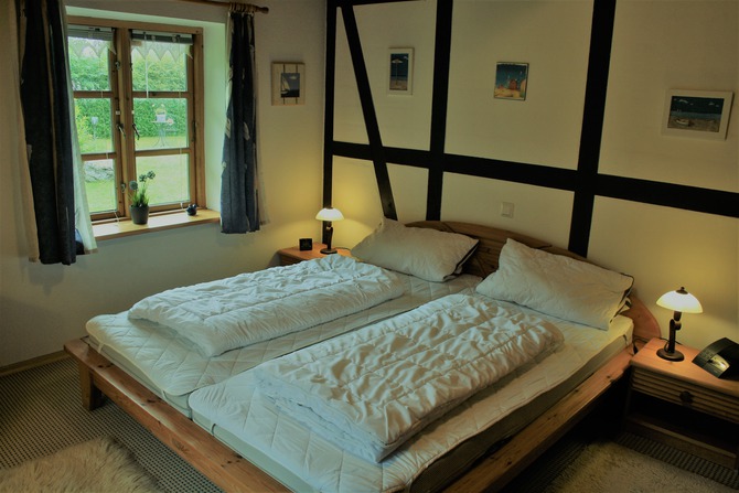 Ferienhaus in D&ouml;hnsdorf - Landhaus Unter dem Reetdach - Schlafraum 1