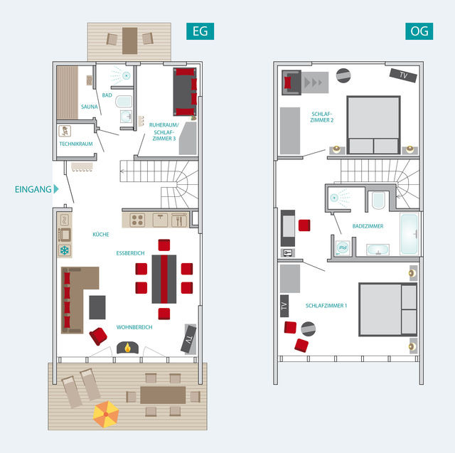 Ferienhaus in Heiligenhafen - Ostsee - Reetdachhaus Nr. 8 "Sonne und mehr" - mit Ladem&ouml;glichkeit im Strand Resort - Bild 21
