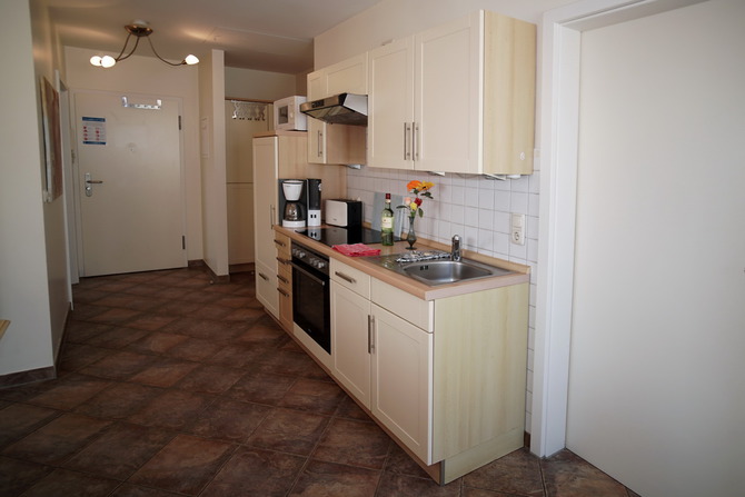 Ferienwohnung in Rerik - Ferienwohnung/Appartement Eism&ouml;we (Rerik) - K&uuml;chenzeile