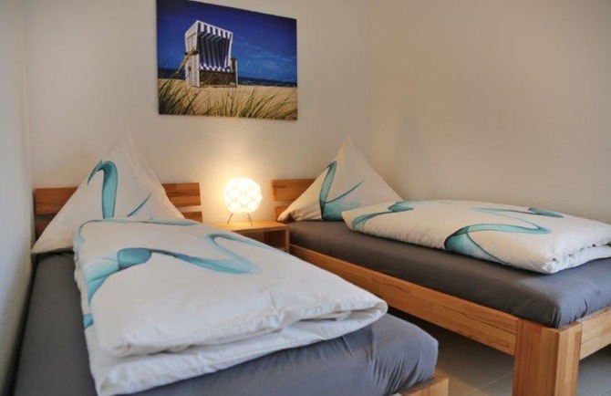 Ferienwohnung in B&ouml;rgerende - Ferienwohnung Strandkorb - Schlafzimmer