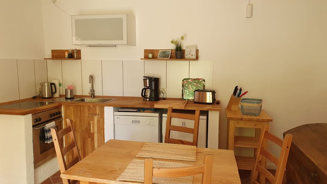 Ferienwohnung in Satjendorf - Ferienwohnung Gries-scher Hof - K&uuml;chenzeile