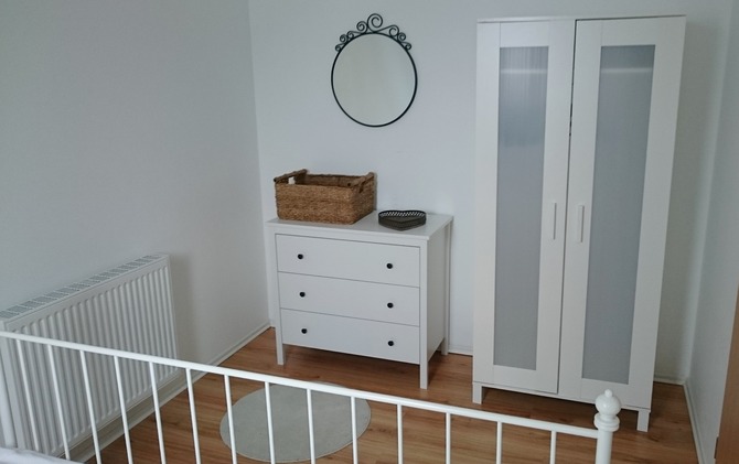 Ferienwohnung in Hans&uuml;hn - Ostsee Ferienhof Sandmann - Elternschlafzimmer