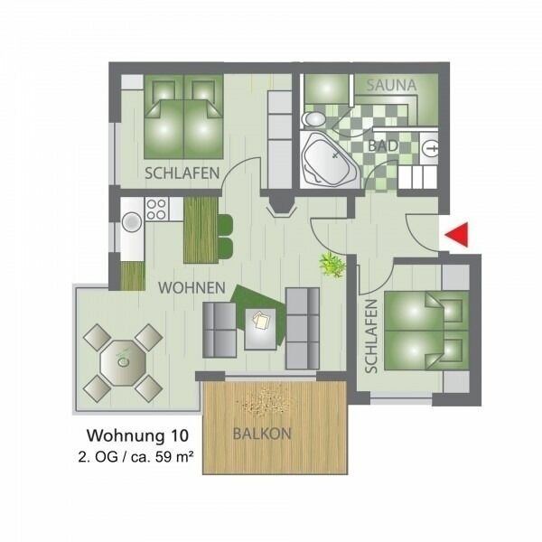 Ferienwohnung in Gro&szlig;enbrode - Meerblick 10 - Gro&szlig;enbrode - Bild 21