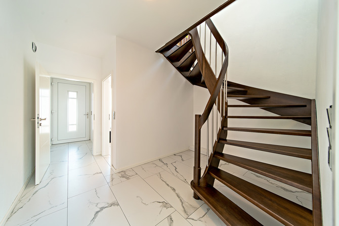 Ferienwohnung in B&ouml;rgerende - Appartement 5 - Traumblick - Treppe in die dritte Etage