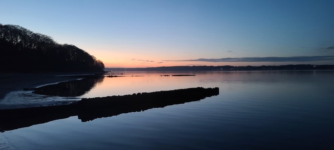 Ferienwohnung in Flensburg - Strandhygge - Strand im Winter