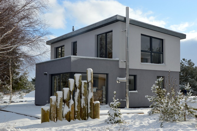 Ferienhaus in Pruchten - Ferienhus Darsskieker - auch im Winter wundersch&ouml;n