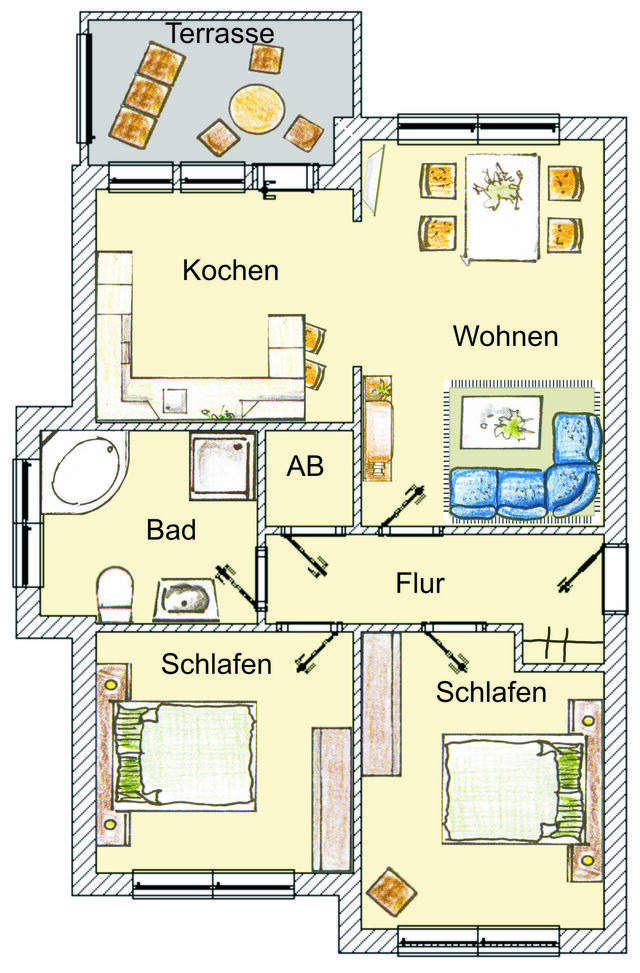 Ferienwohnung in Seebad Heringsdorf - (Brise) Parkresidenz Zwei Linden App. 05 - Bild 16